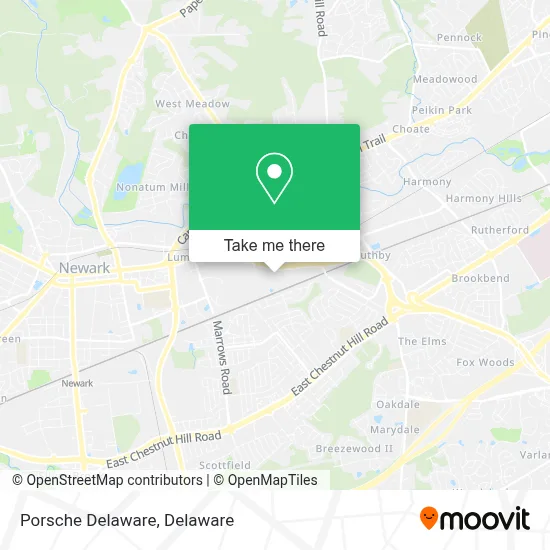 Porsche Delaware map