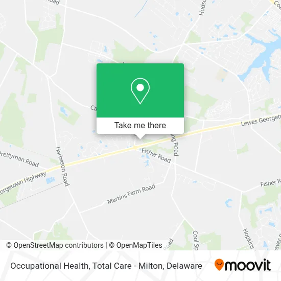 Occupational Health, Total Care - Milton map