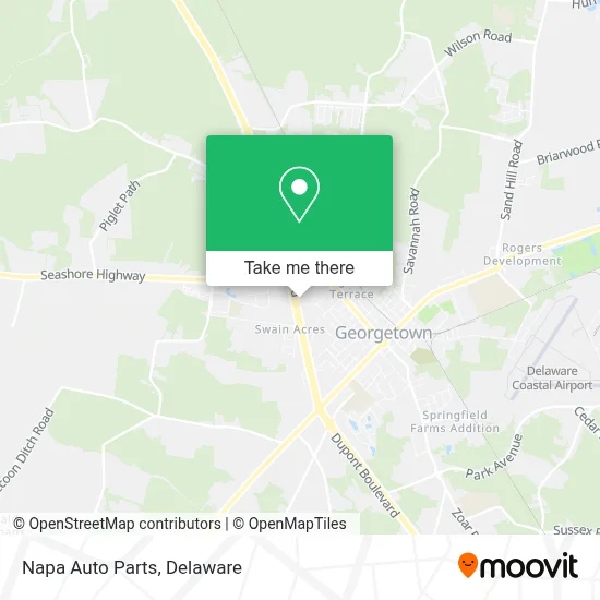 Napa Auto Parts map