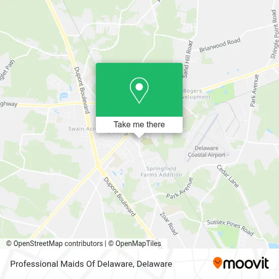 Professional Maids Of Delaware map