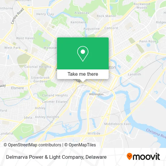 Delmarva Power & Light Company map