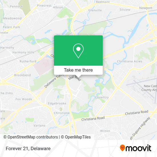 Forever 21 map