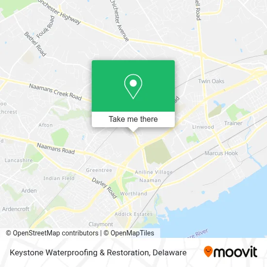 Keystone Waterproofing & Restoration map