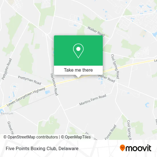 Five Points Boxing Club map