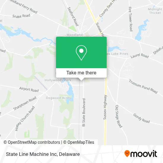 State Line Machine Inc map