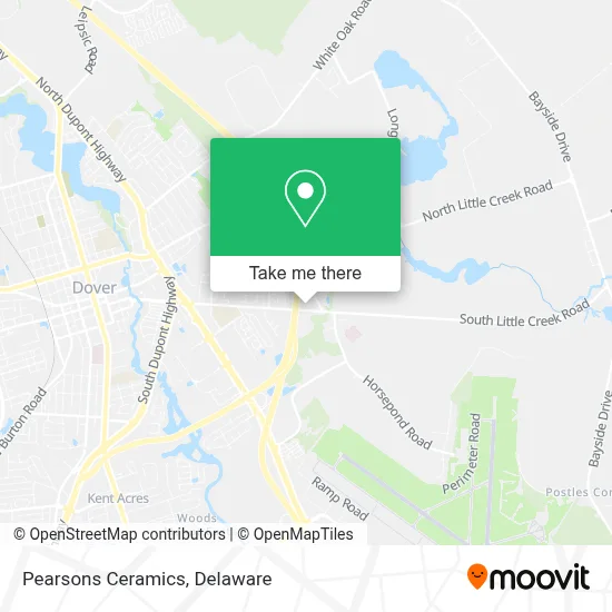 Pearsons Ceramics map