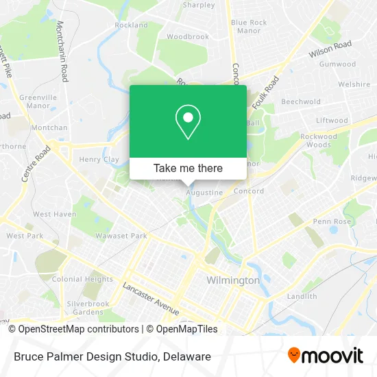 Bruce Palmer Design Studio map