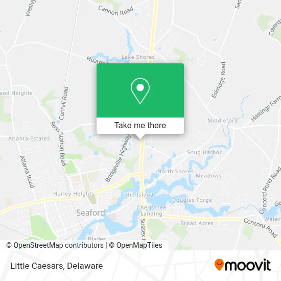 Little Caesars map