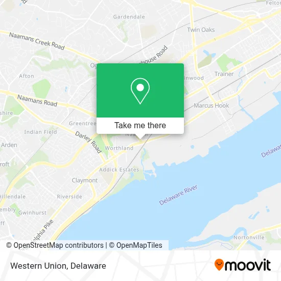 Western Union map