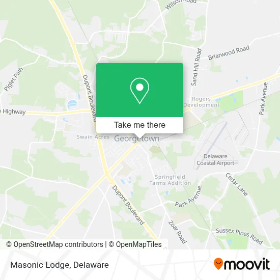 Masonic Lodge map
