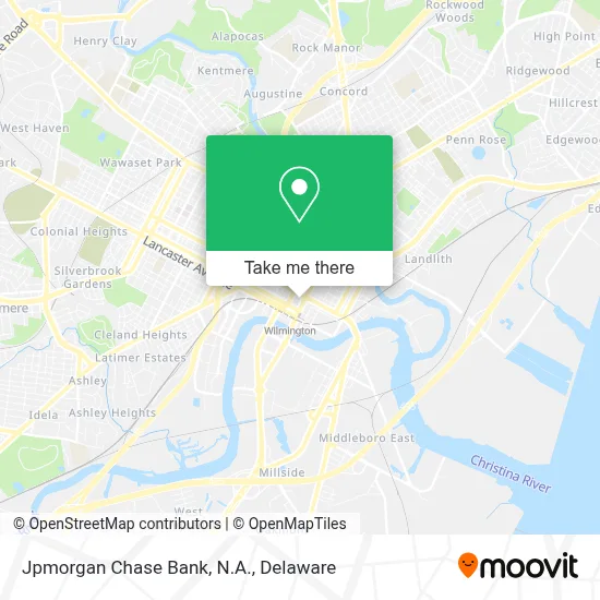 Jpmorgan Chase Bank, N.A. map