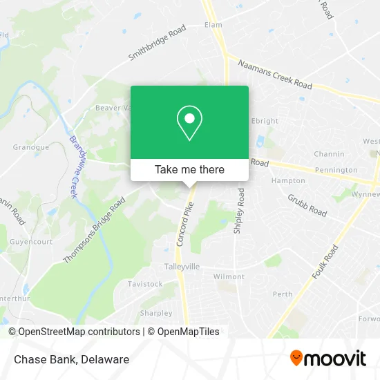 Chase Bank map