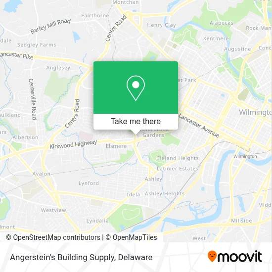 Angerstein's Building Supply map