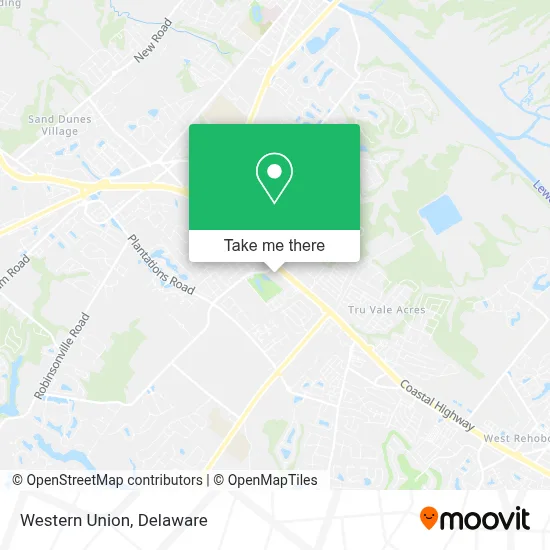 Western Union map