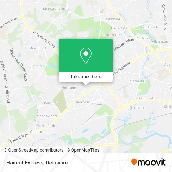Haircut Express map