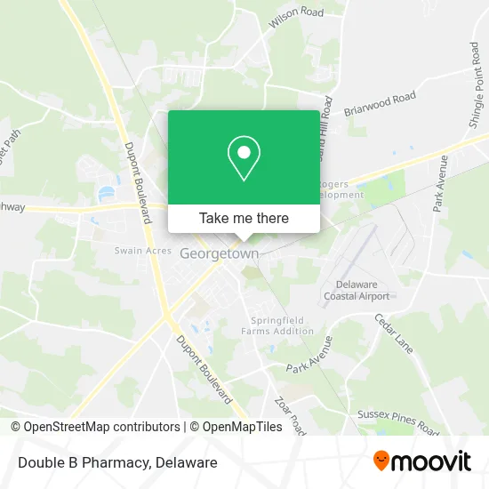 Double B Pharmacy map