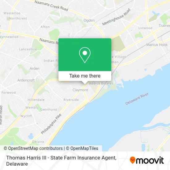 Thomas Harris III - State Farm Insurance Agent map