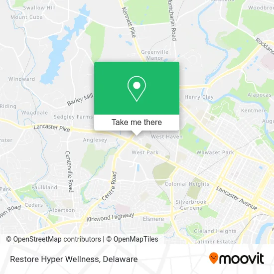 Restore Hyper Wellness map