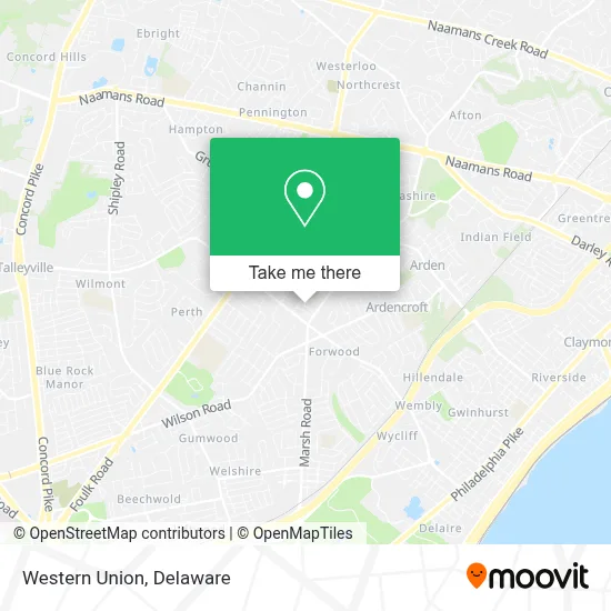 Western Union map