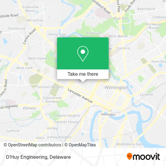 D'Huy Engineering map