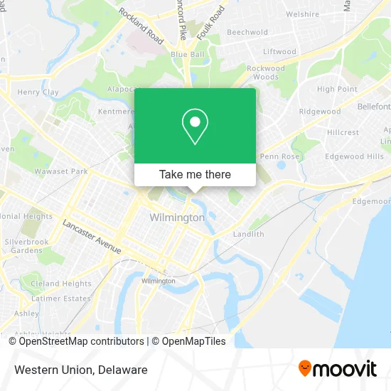 Western Union map