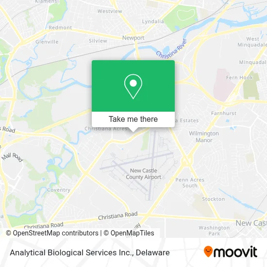 Analytical Biological Services Inc. map