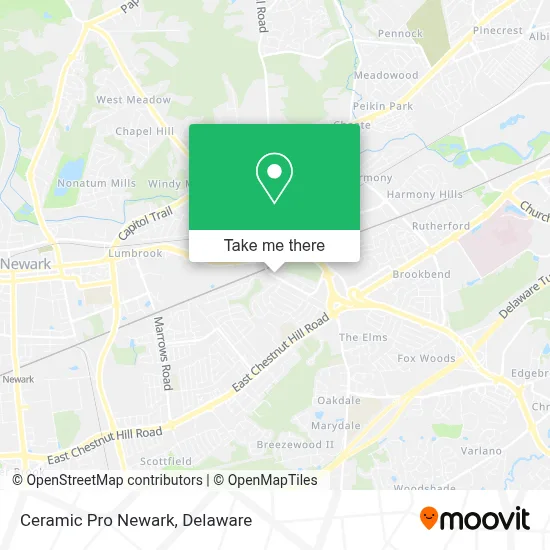 Ceramic Pro Newark map