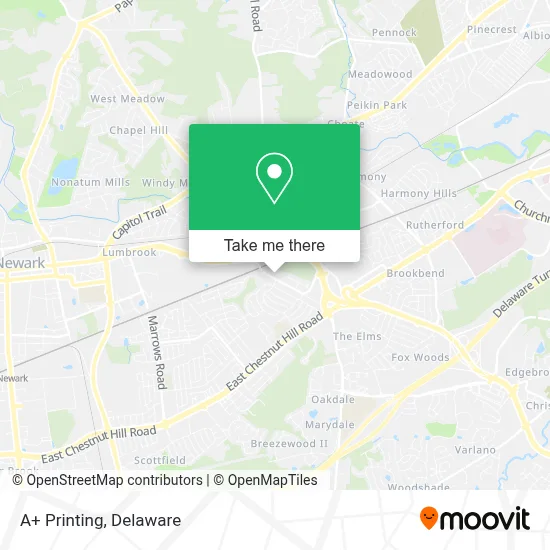 A+ Printing map