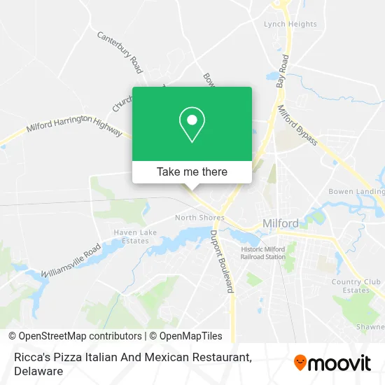 Ricca's Pizza Italian And Mexican Restaurant map