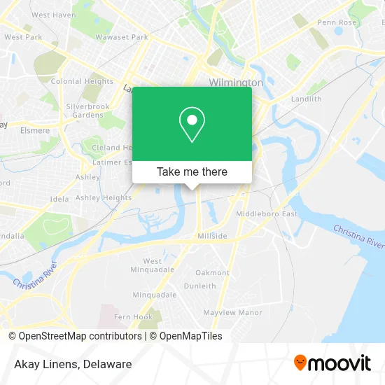 Akay Linens map