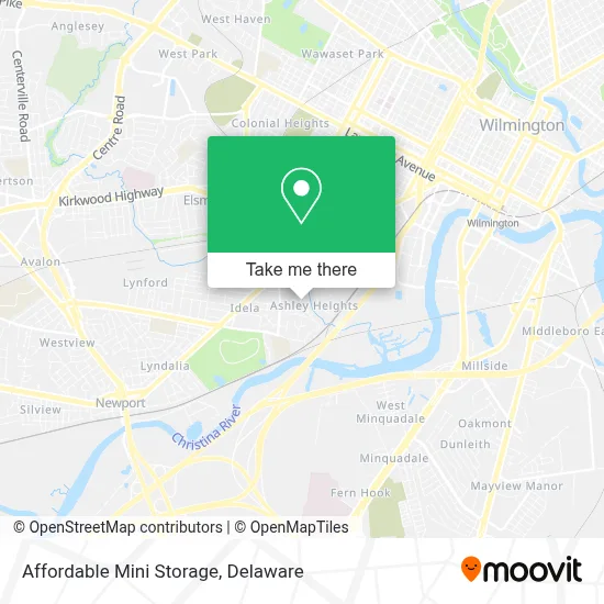 Affordable Mini Storage map