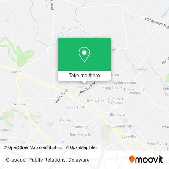 Crusader Public Relations map