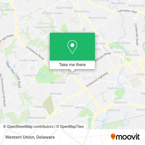 Western Union map