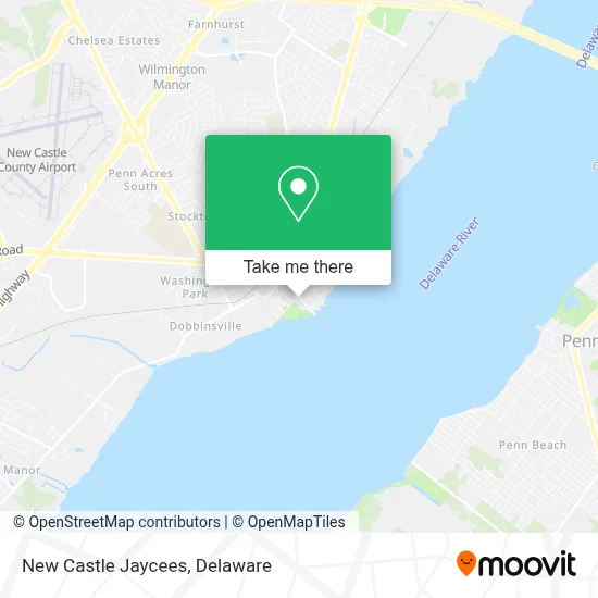 New Castle Jaycees map