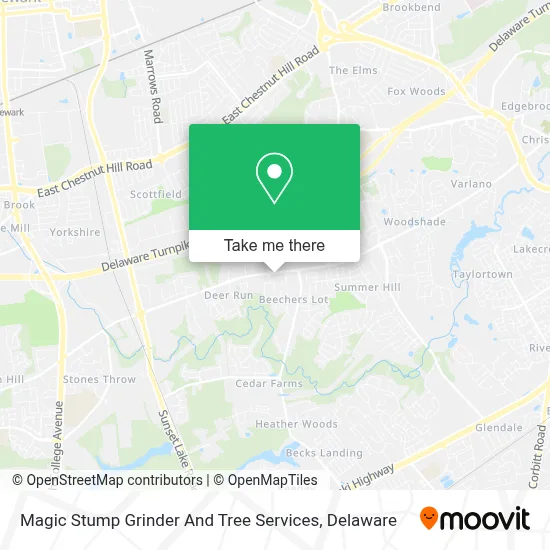 Magic Stump Grinder And Tree Services map