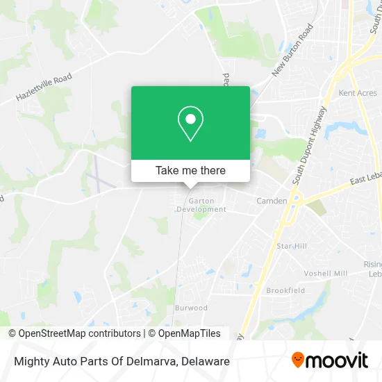 Mighty Auto Parts Of Delmarva map