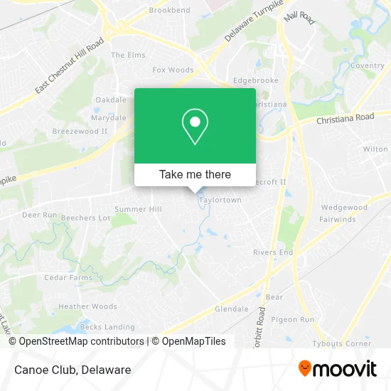 Canoe Club map