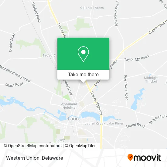 Western Union map
