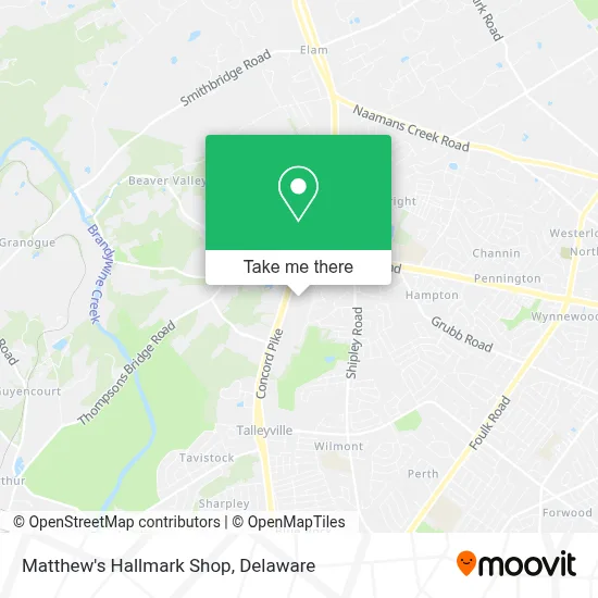Matthew's Hallmark Shop map