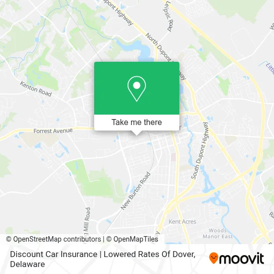 Discount Car Insurance | Lowered Rates Of Dover map