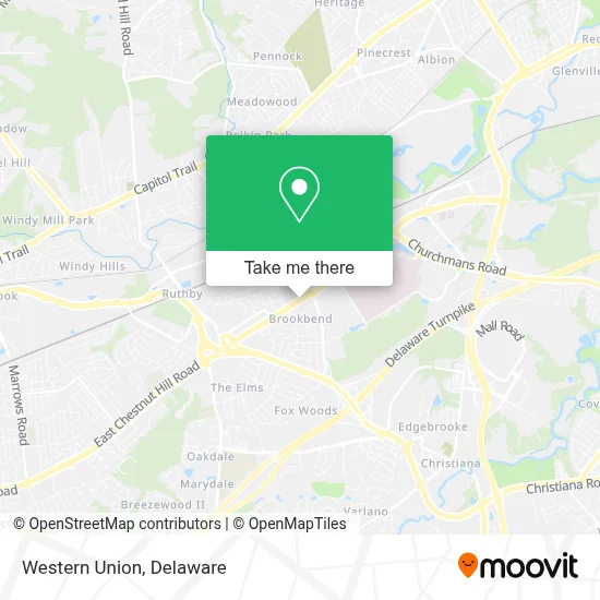 Western Union map