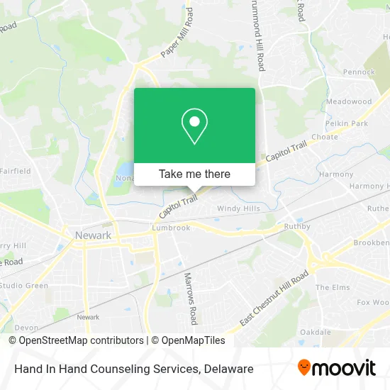 Hand In Hand Counseling Services map