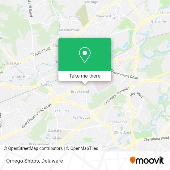 Omega Shops map