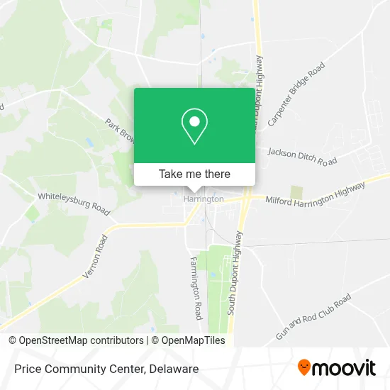 Price Community Center map