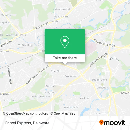 Carvel Express map