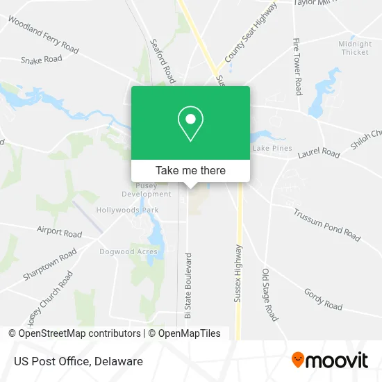 Us Post Office map
