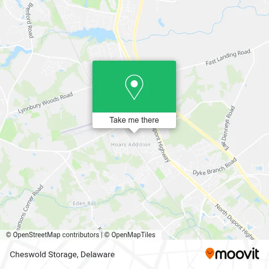 Cheswold Storage map
