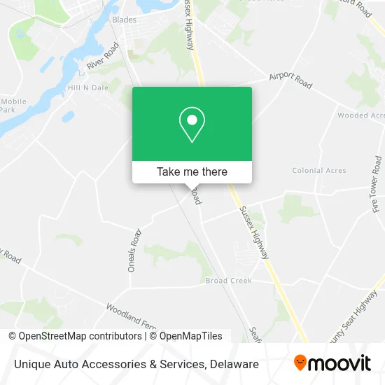 Unique Auto Accessories & Services map