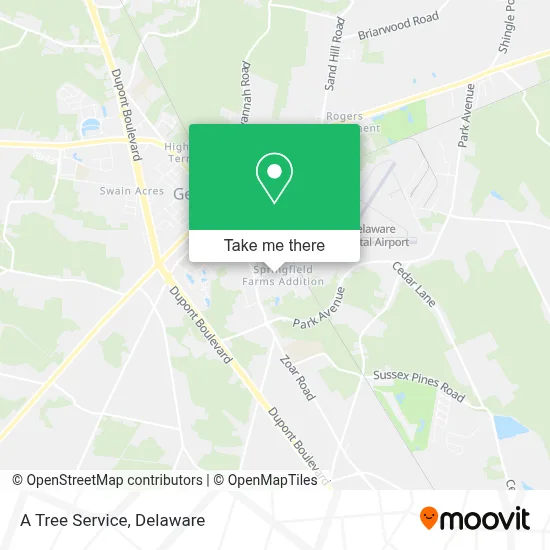 A Tree Service map