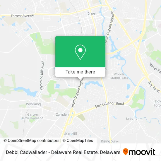 Debbi Cadwallader - Delaware Real Estate map